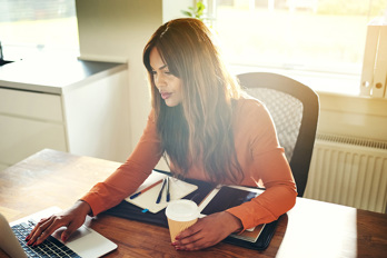 Lady at desk