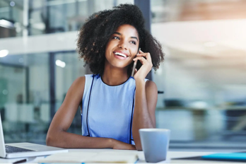 Female on phone