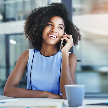 Female on phone